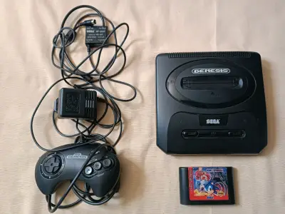 Consola Sega Genesis con juego Sonic spinball - miniatura 2