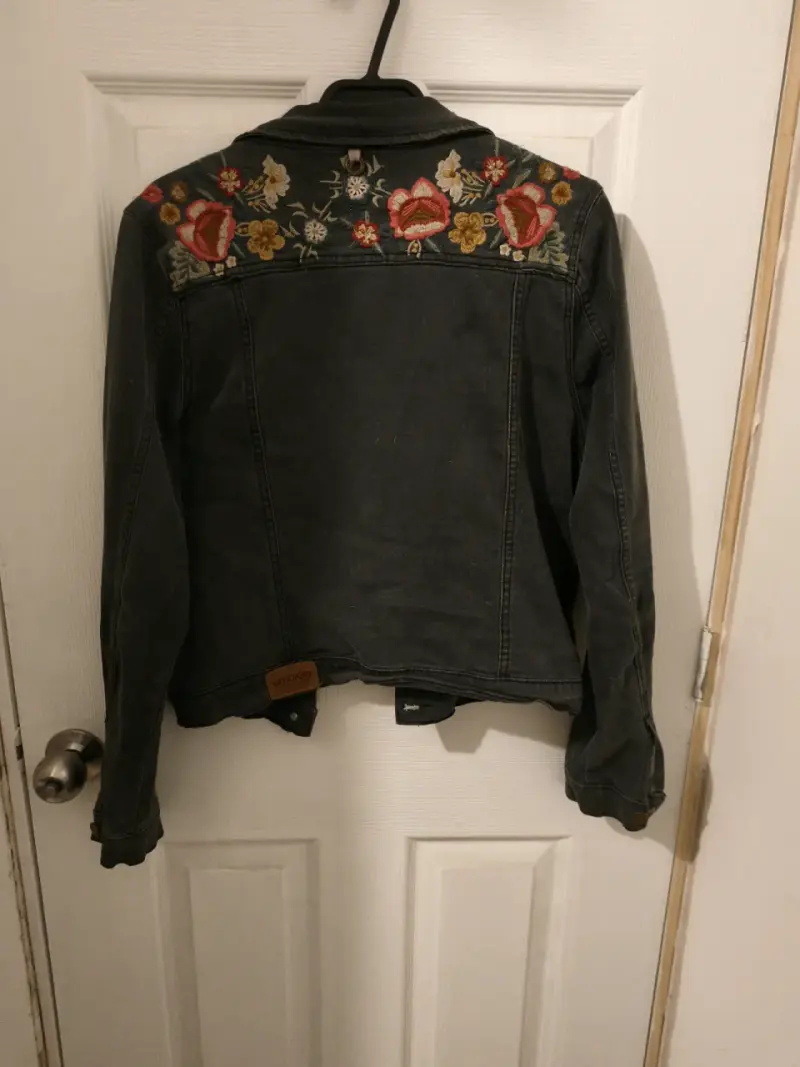 Chaqueta de mezclilla negra - 4