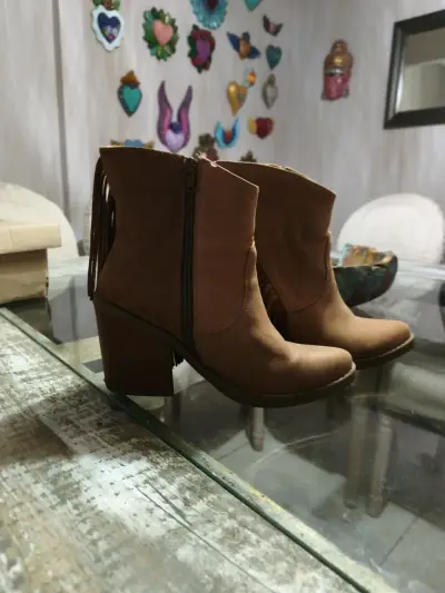 Botines marrones con flecos - miniatura 2