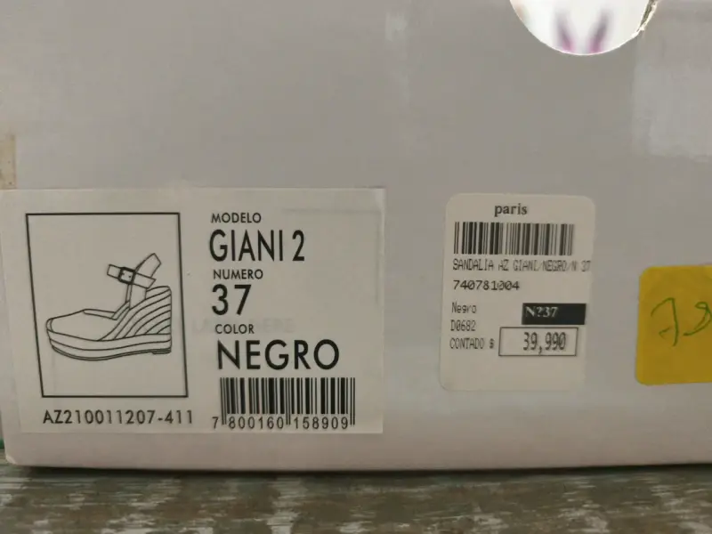 Sandalias negras Azaleia con tacón - 5