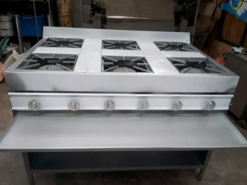 Cocina industrial de seis quemadores - 4