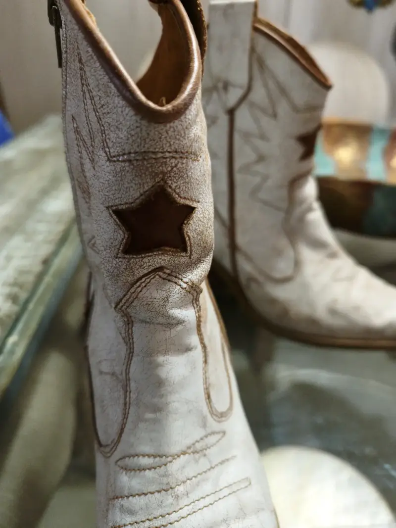 Botas vaqueras blancas - 3