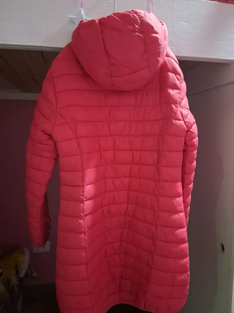 Parka acolchada color rojo niña talla 10 - 2