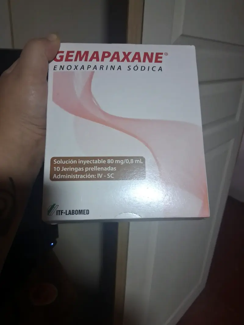 Gemapaxane solución inyectable