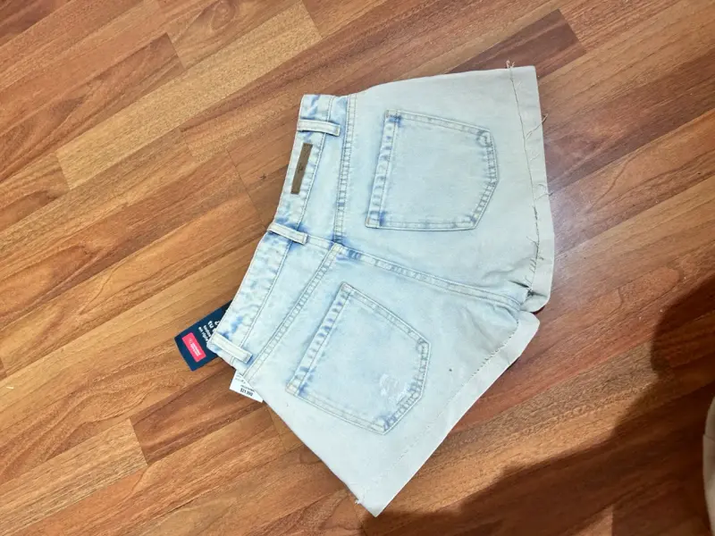 Shorts de mezclilla azul claro - 5