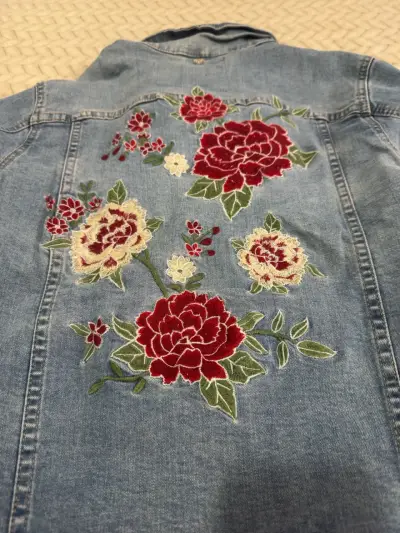 Chaqueta de mezclilla bordada Fiorucci - miniatura 2