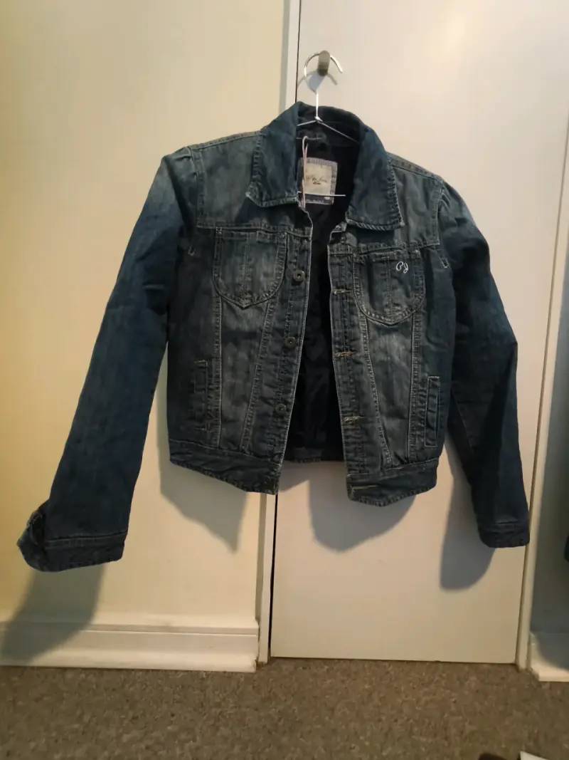 Chaqueta de mezclilla azul