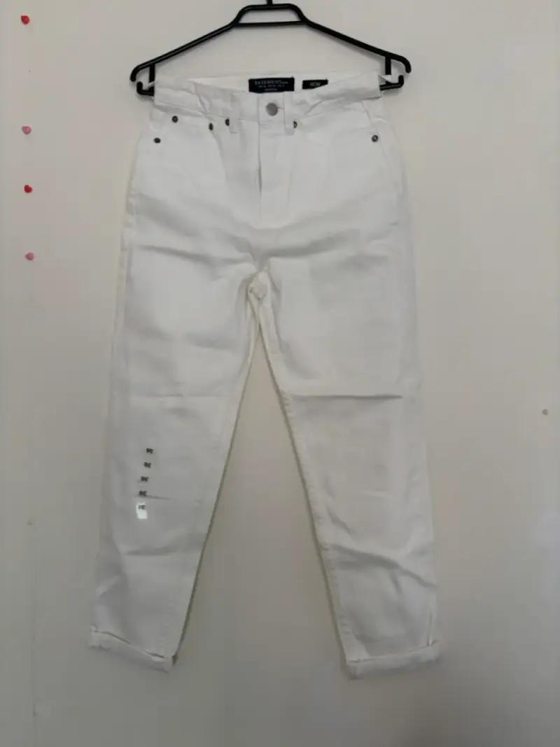 Jeans blancos Basement - 1