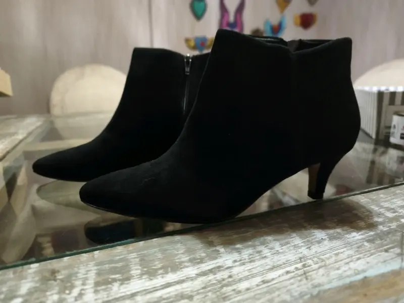 Botines negros de tacón