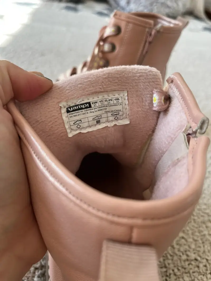 Botines rosados para niña - 3