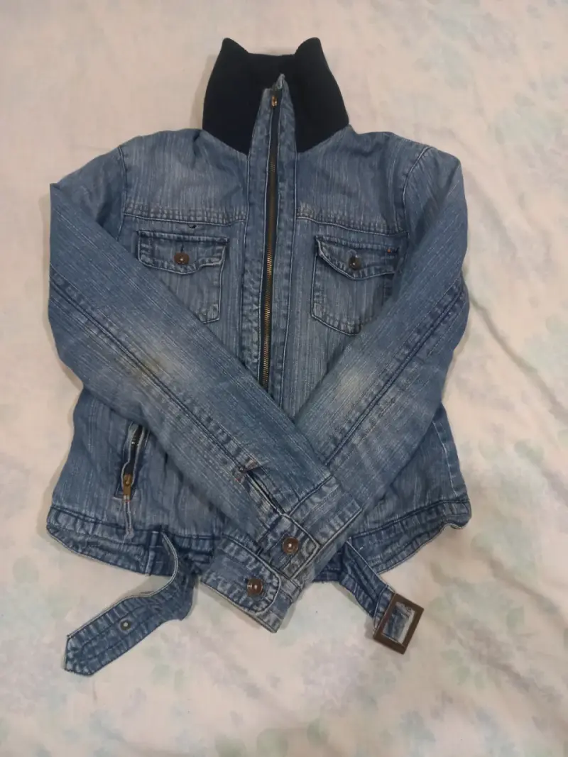 Chaqueta de mezclilla azul