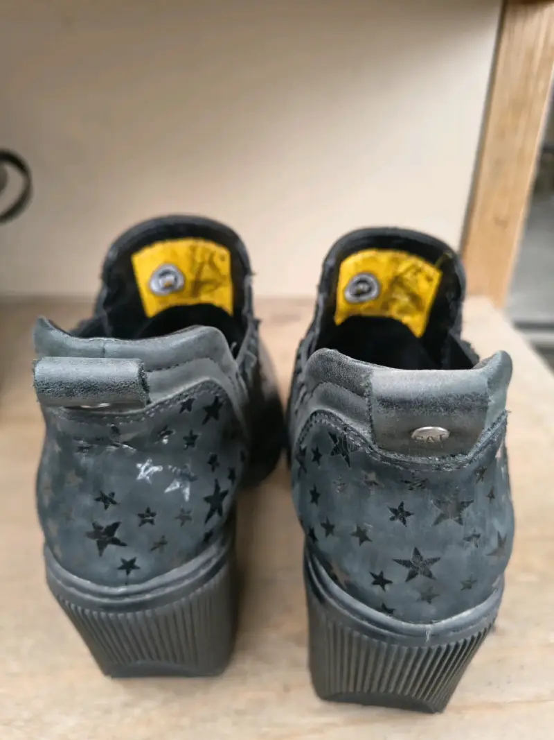 Botines negros de cuero - 2