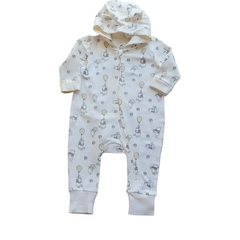 Enterito bebé con capucha estampado - 1