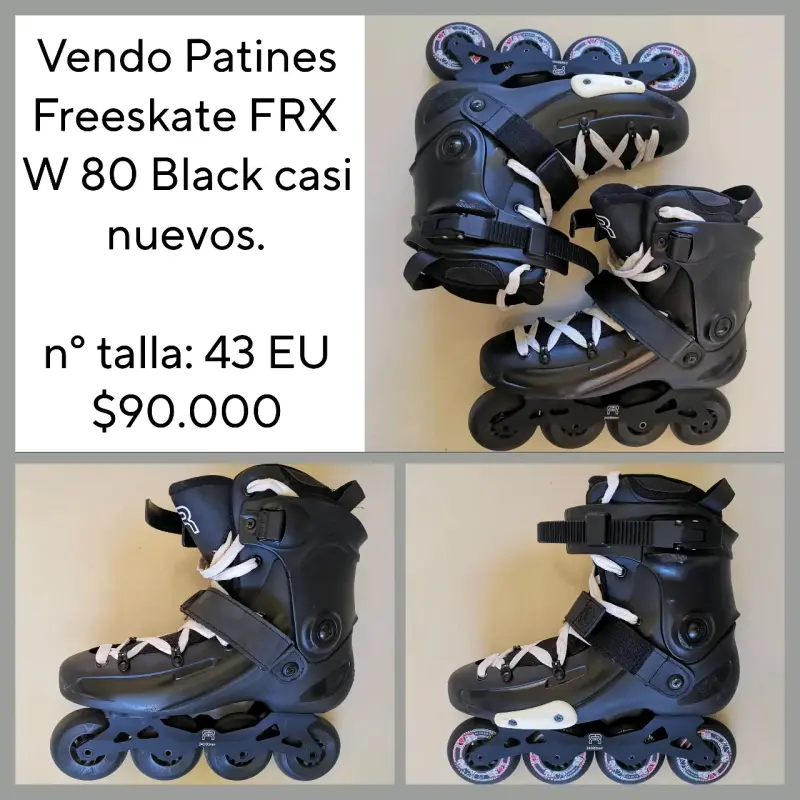 Patines en línea Freeskate FRX W 80 Black - 1