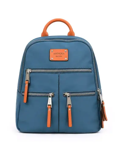 Mochila azul Amphora con bolsillos - miniatura 1