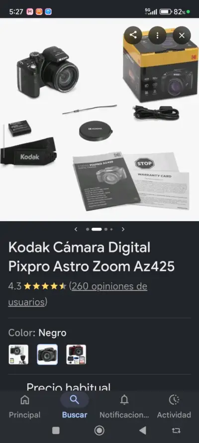 Cámara Kodak Pixpro Astro Zoom negra - miniatura 2