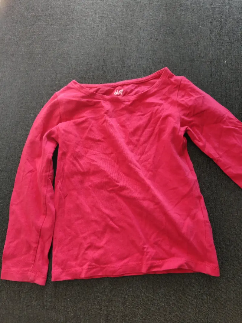 Polera manga larga Fucsia H&M - 1
