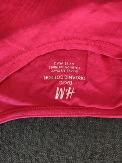 Polera manga larga Fucsia H&M - miniatura 2