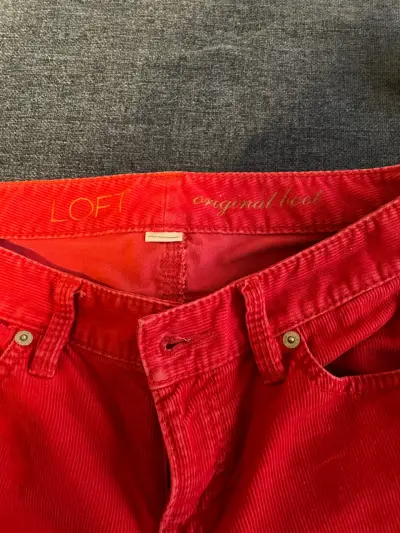 Pantalon de cotele rojo - miniatura 3