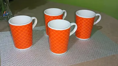 Set de 4 tazas naranjas - miniatura 1