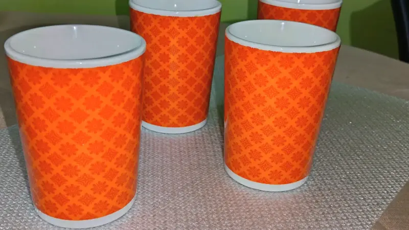 Set de 4 tazas naranjas - 2