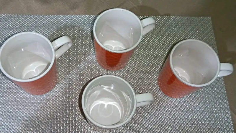 Set de 4 tazas naranjas - 3