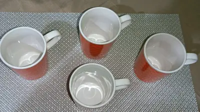 Set de 4 tazas naranjas - miniatura 3