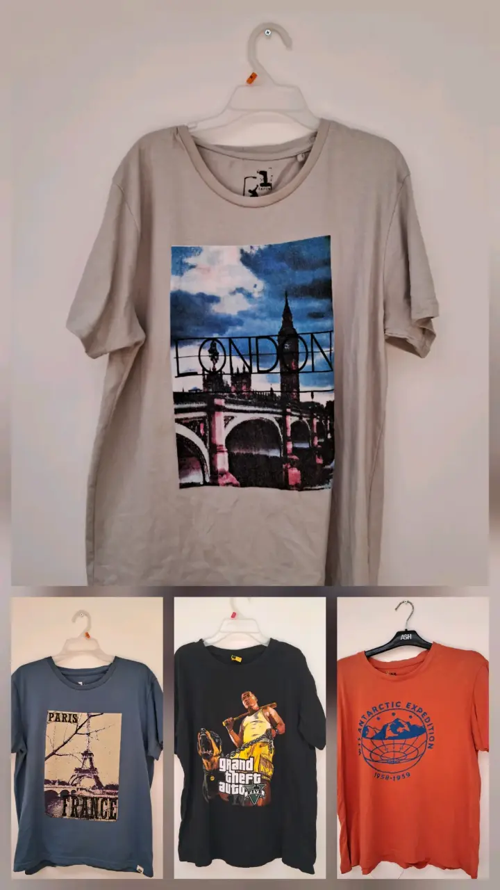 Pack 4 poleras estampadas - 1