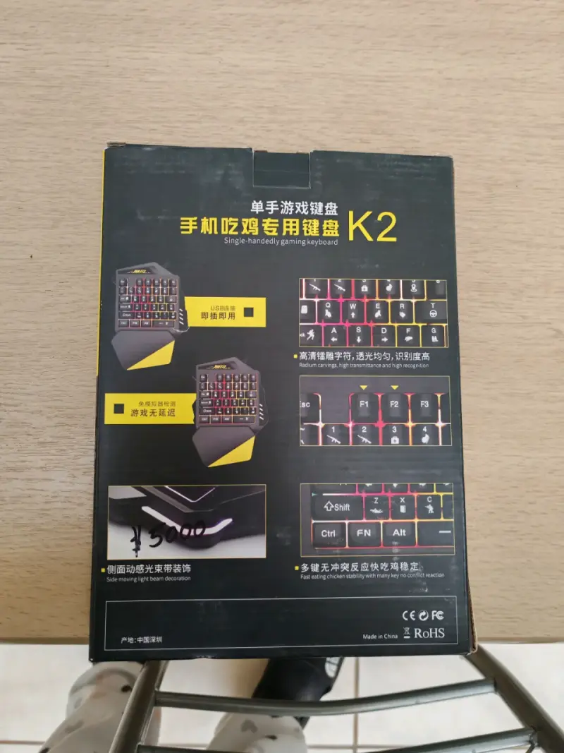 Teclado gamer K2 con retroiluminación - 1