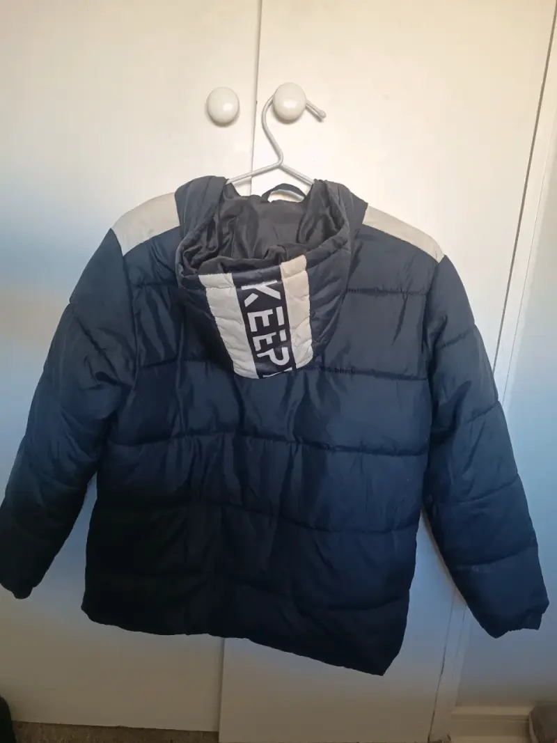 Parka azúl acolchada - 2