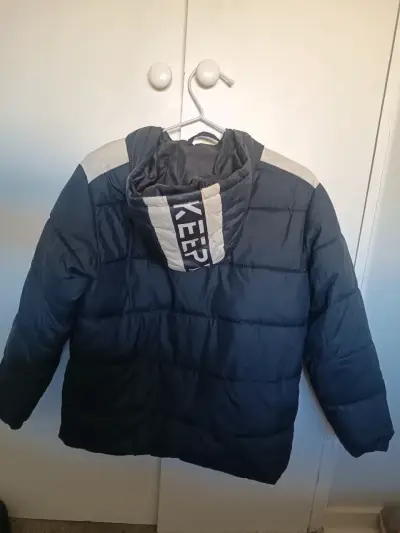 Parka azúl acolchada - miniatura 2