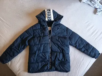 Parka azúl acolchada - miniatura 4