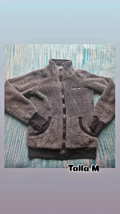 Chaqueta aviadora blanca talla M - miniatura 3