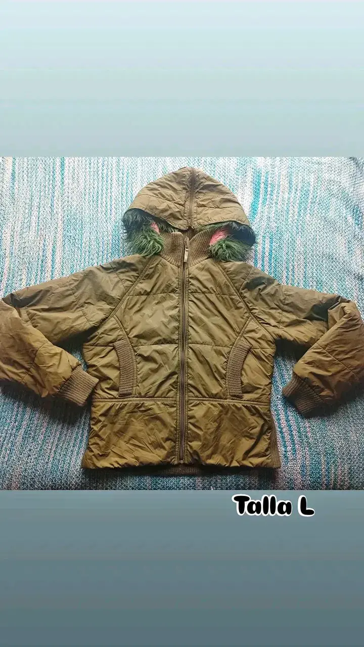 Chaqueta aviadora blanca talla M - 4