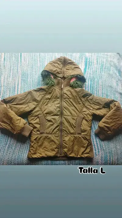 Chaqueta aviadora blanca talla M - miniatura 4