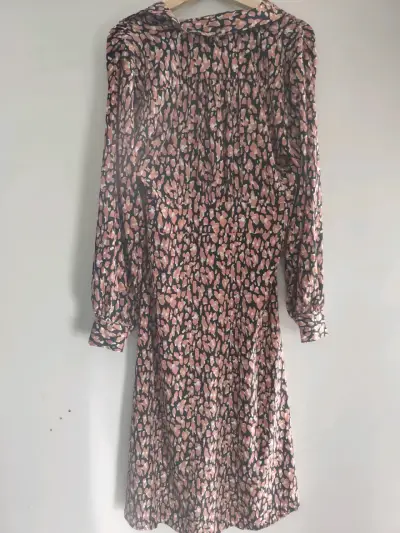 Vestido largo estampado animal print - miniatura 3