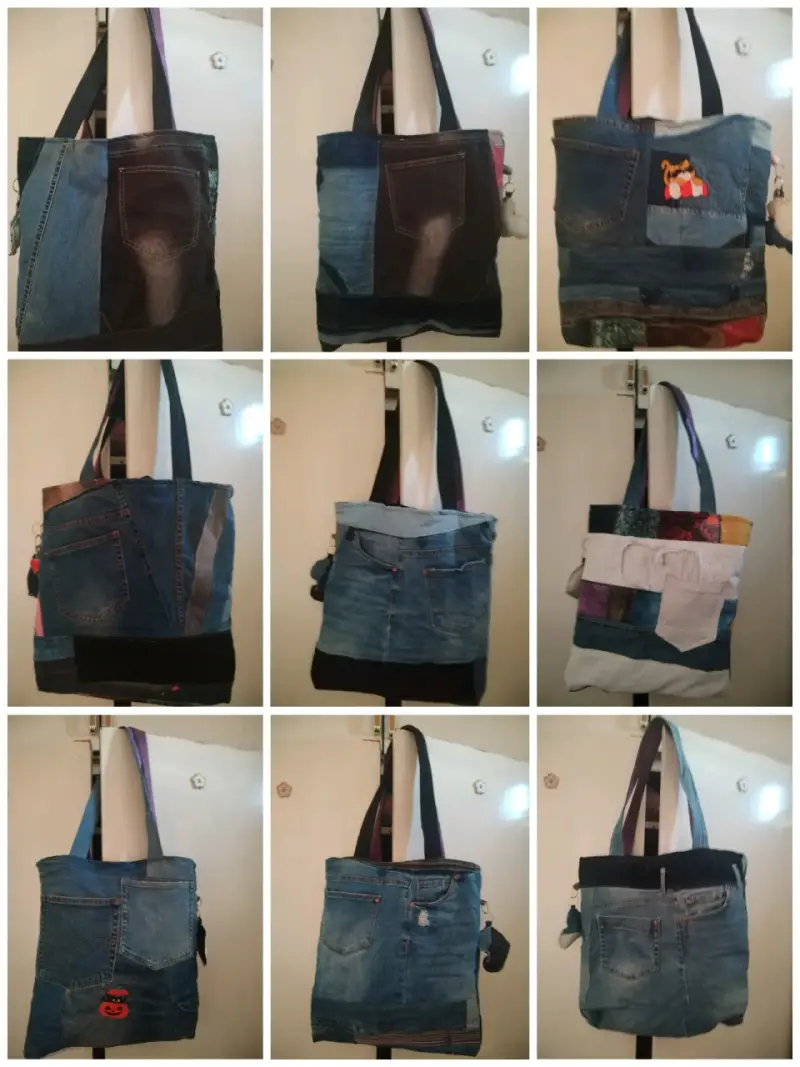 Bolsos reciclados de mezclilla - 1
