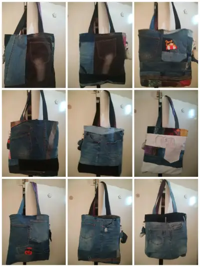 Bolsos reciclados de mezclilla - miniatura 1
