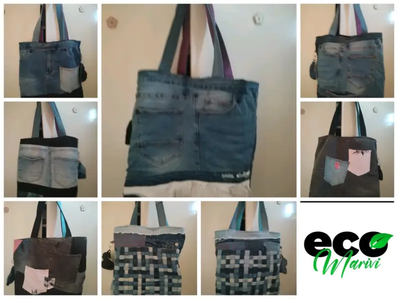 Bolsos reciclados de mezclilla - 2