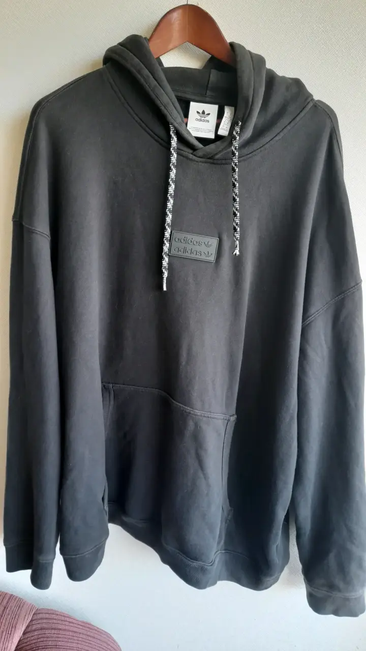 Polerón negro con capucha Adidas - 5