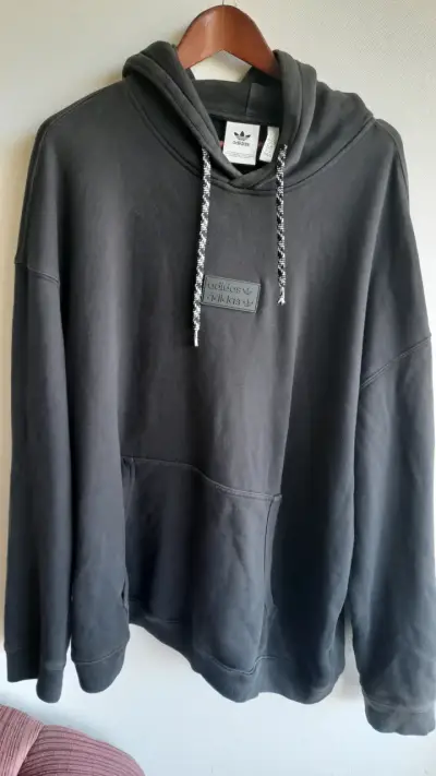Polerón negro con capucha Adidas - miniatura 5