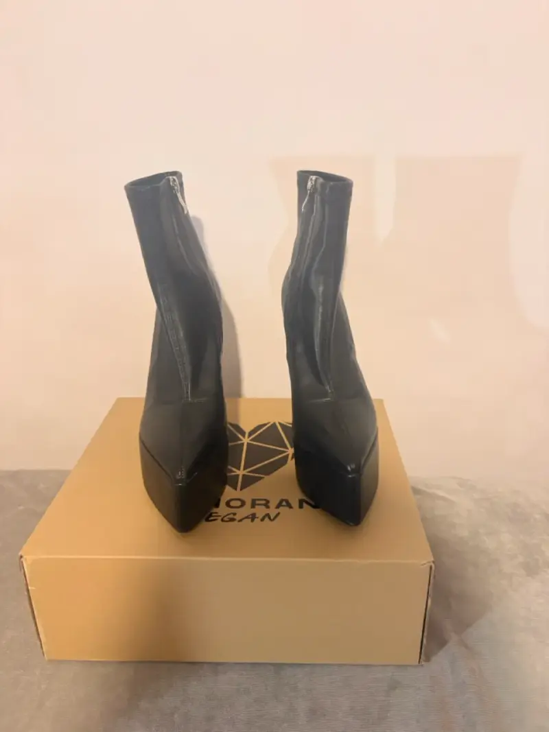Botines negros de plataforma - 2
