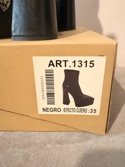 Botines negros de plataforma - miniatura 5