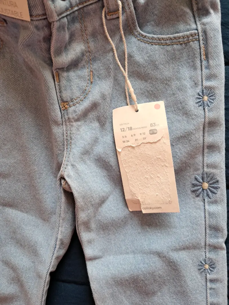 Pantalones bebé denim ajustables - 3