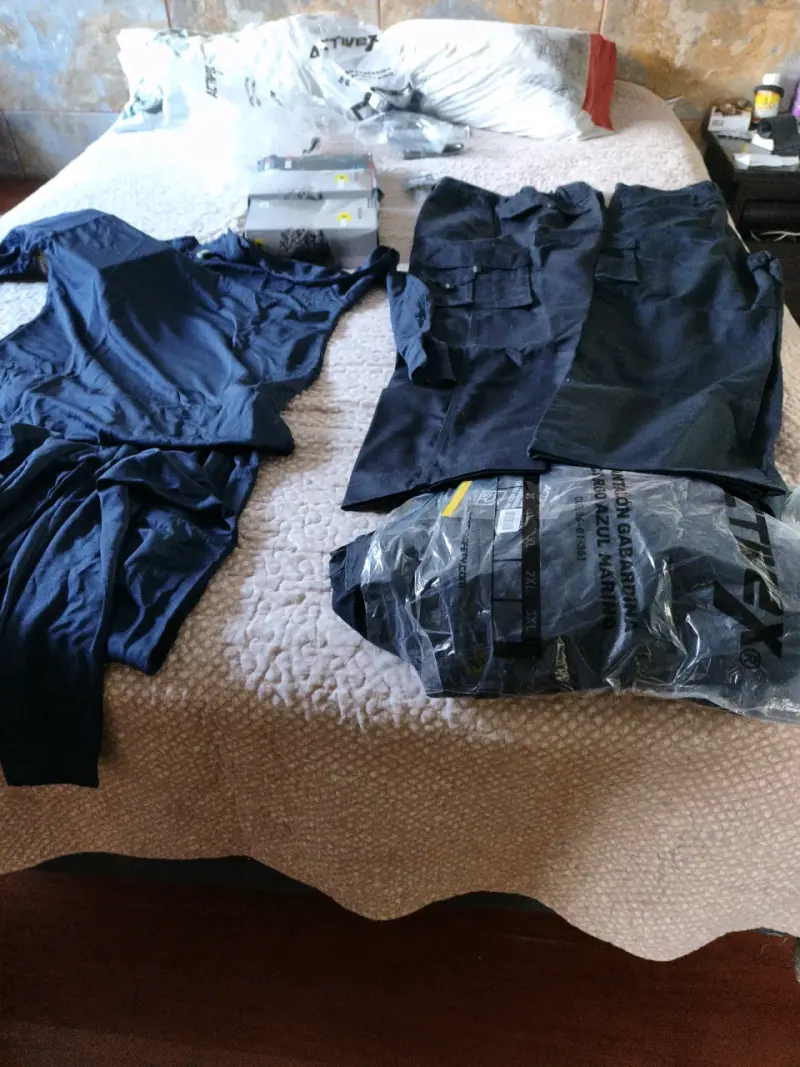 Uniforme azul de trabajo