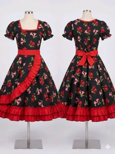 Se vende conjunto vestido de huasa - miniatura 3