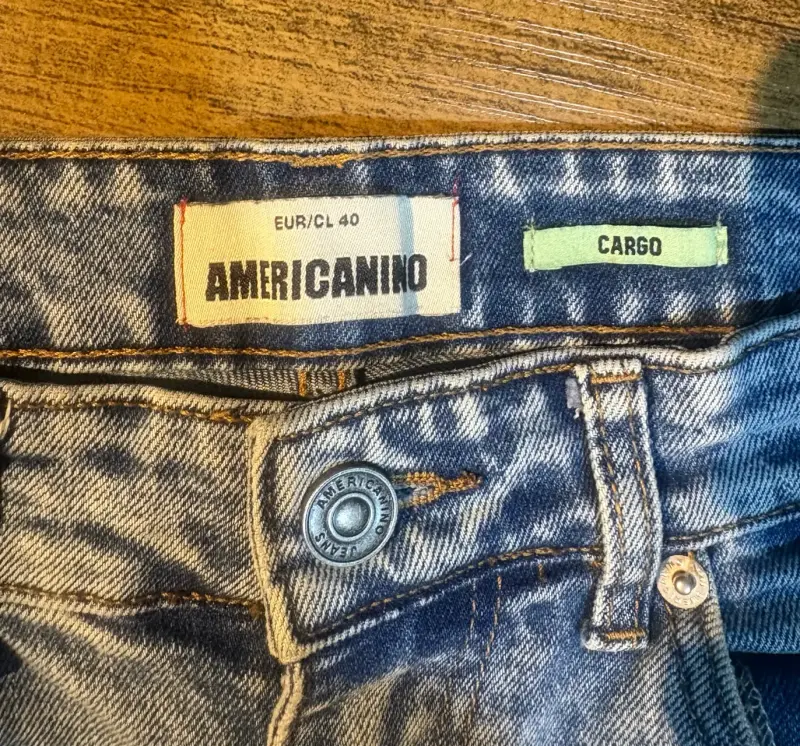 Jeans cargo azul Americanino - 3