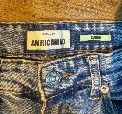 Jeans cargo azul Americanino - miniatura 3