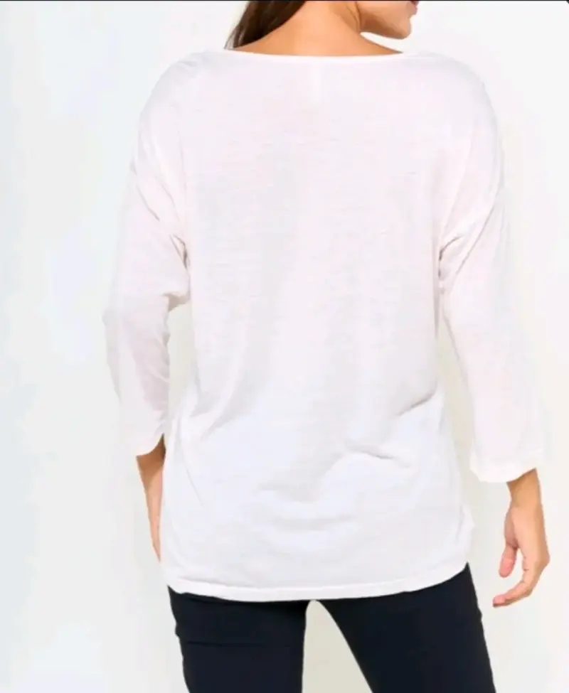 Blusa blanca c/etiqueta XL - 2