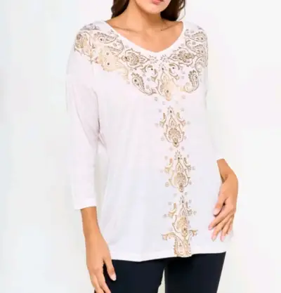 Blusa blanca c/etiqueta XL - miniatura 3